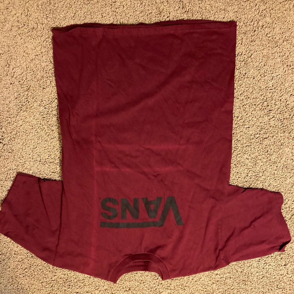 Maroon Vans T-Shirt